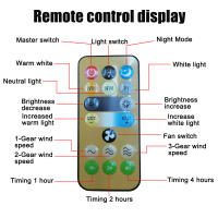 Ventilador De Techo Con Control Remoto Y Luz Multifuncional Con Temporizador Moderno Ajustable Y Desmontable E27 Para Dormitorios - details 2