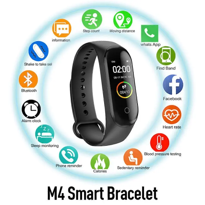 M4 Smart Band Sport Smart Watch hombres Mujer presión arterial frecuencia Cardíaca IP67 impermeable fitness Monitor pulsera para Android iOS - 1