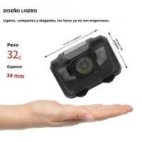 BORUiT Mini Linterna De Corbata LED Con Luz Roja Y Pilas AAA 4 Modos Impermeable Torcha De Trabajo Para Camping Y Búsqueda - details 5