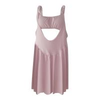 Vestido De Tenis Para Mujer Con Sujetador Integrado Y Short Vestido De Ejercicio De Moda Casual Con Cuello En V Y Manga Larga Vestido De Golf Mini De Verano - details 9