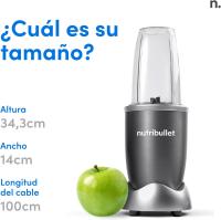 Nutribullet Original 600, batidora personal, batidora multifuncional y licuadora, 600 W de potencia, NB603DG, Paquete Básico - details 3