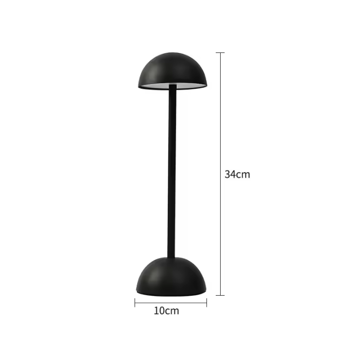 Lámpara De Mesa LED Estilo Nórdico En Forma De Honguito Recargable Por USB Para Decoración De Dormitorio Estudio Luz Nocturna Y Escritorio - 1