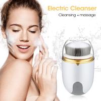 Cepillo limpiador Facial eléctrico para el cuidado de la piel, instrumento de belleza Exfoliante para la eliminación de espinillas, limpieza profunda de poros faciales, impermeable - details 1