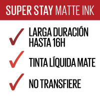 Maybelline New York | Superstay Matte Ink Pintalabios Mate Larga Duración - details 1