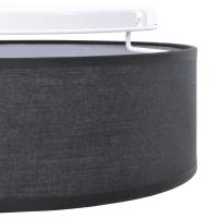 Lámpara de techo vidaXL, montaje en el techo, negra, Ø 30 cm, tela, E27 - details 4