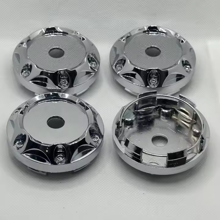 Juego De 4 Cubiertas De Eje Para Ruedas De Coche 68mm Adecuado Para 45mm Logo No Logo Capa De Hub En Cromo Y Plástico ABS Piezas De Ruedas De Vehículo - 1
