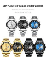Reloj De Lujo Para Hombre FNGEEN S001 Con Correa De Acero Inoxidable Resistente Al Agua Y Con Calendario Movimiento De Cuarzo Reloj De Moda Para Varón - details 14