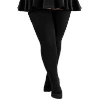 Medias Largas De Pierna Para Mujer Talla Grande Con Estampado Rayado Antideslizantes Para Halloween Accesorio De Costura - details 22