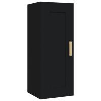 vidaXL Armario de pared madera de ingeniería 35x34x90 cm Blanco, Negro, Roble Sonoma Mueble Almacenaje Estantería para Oficina, Estudio, Dormitorio Estantería/Librería/ mueble de Almacenamiento - details 3