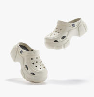 BEVERGREEN Sandalias De Verano Para Mujer 7CM Plataforma Exterior Impermeable Masaje Clog De Playa Slides Negro Diseñador - details 0