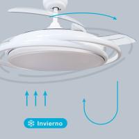 Ventilador DC de Techo LED Garsaco Bauala 107 CM, 3 Tipos de Luz, Control Remoto, Blanco - details 4