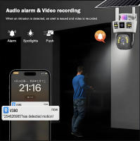 Cámara Solar Inalámbrica 6K 12MP HD Con Visión Nocturna Y Detección De Movimiento Humano Cámara De Seguridad CCTV PTZ WiFi 4G SIM Card - details 11