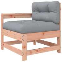 vidaXL Sillón de jardín con cojines madera maciza de pino Pino natural, Pino blanco, Pino gris Conjunto Terraza Muebles Jardín Exterior Juego de Muebles de jardín Mueble Jardín Exterior Muebles de Salon Exterior - details 5