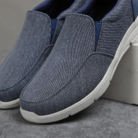 Zapatos De Lona Transpirables Para Hombre Verano Mocasines De Caminar Comodidad Al Aire Libre Slip on Clásicos Loafers Para Hombre - details 0