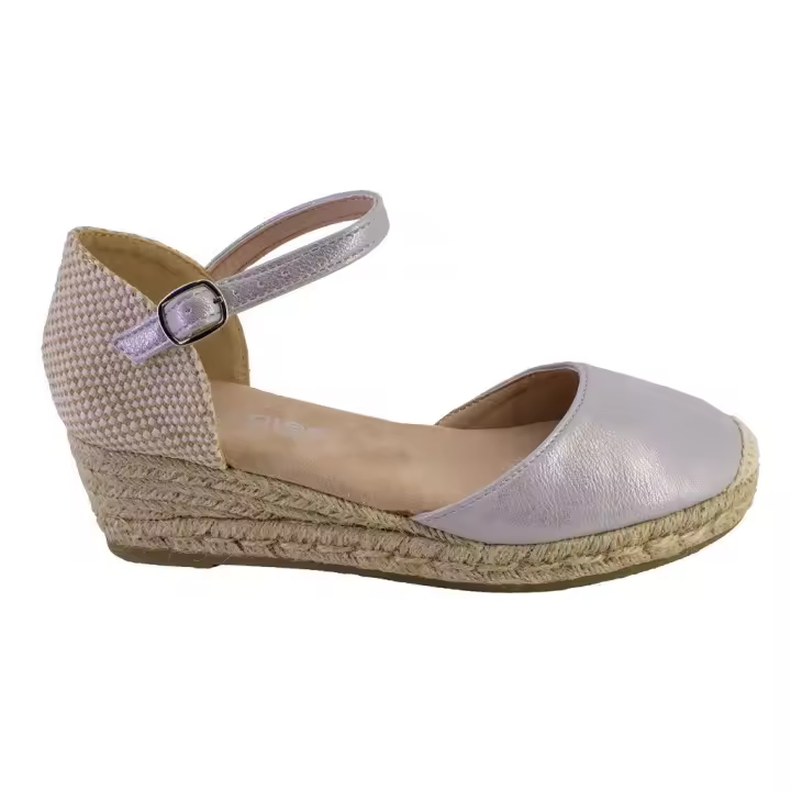 AMARPIES 26481 Alpargatas de mujer plata 525 - 1