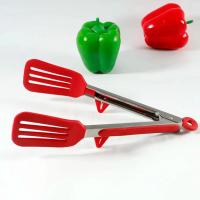 Pinza De Silicona Para Cocina Resistente a Altas Temperaturas Roja Con Soporte De 9 Pulgadas Antideslizante Para Barbacoa - details 4