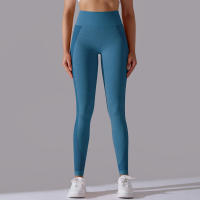 Mallas de Yoga de nailon para mujer, pantalones deportivos de cintura alta, elásticos, ajustados, transpirables, para entrenamiento - details 25