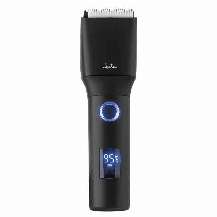 JATA JBCP3700 - Maquina de Cortar Pelo Hombre con 1 guía de corte y 7 posiciones (de 3 a 21 mm) Cuchillas de acero inoxidable y cerámicas. Funciona con batería y con cable. - 1