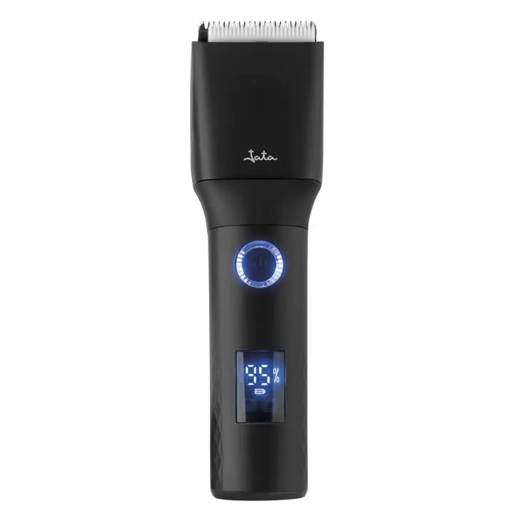 JATA JBCP3700 - Maquina de Cortar Pelo Hombre con 1 guía de corte y 7 posiciones (de 3 a 21 mm) Cuchillas de acero inoxidable y cerámicas. Funciona con batería y con cable. - 1