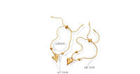 Joyería de mano con diseño de nicho de estilo francés de acero de titanio resistente a la decoloración para mujer, pulsera de corazón de melocotón con hebilla desmontable moderna y moderna,joyería femenina chapada en oro de acero de titanio resistente - details 2