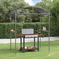 vidaXL Cenador barbacoa estante lateral acero antracita 220x115x230 cm - details 0