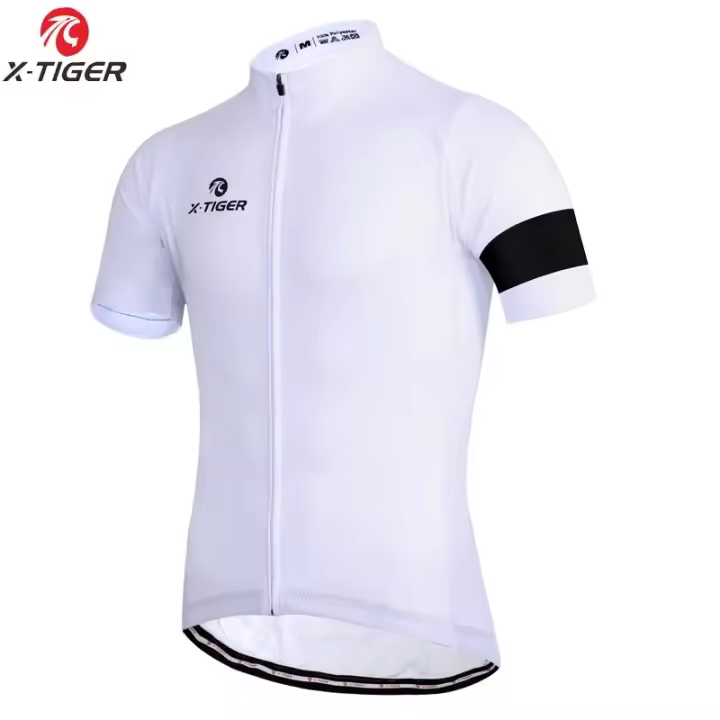 X-TIGER Camiseta De Ciclismo Para Hombre MTB Ropa De Bicicleta Verano Transpirable Secado Rápido Con Bolsillos Cierre Completo - 1