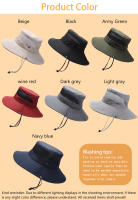Sombrero De Pescador Panamá Unisex Verano Protección UV Con Pico Ancho Impermeable Y Secado Rápido Malla Transpirable Protección De Cuello - details 4
