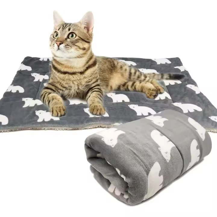 Manta Cama Portatil para Perros Gatos Colchoneta Colchón Sofá Almohada Mascotas Suave Tamaños S/M/L a Elegir Color al Azar - 1