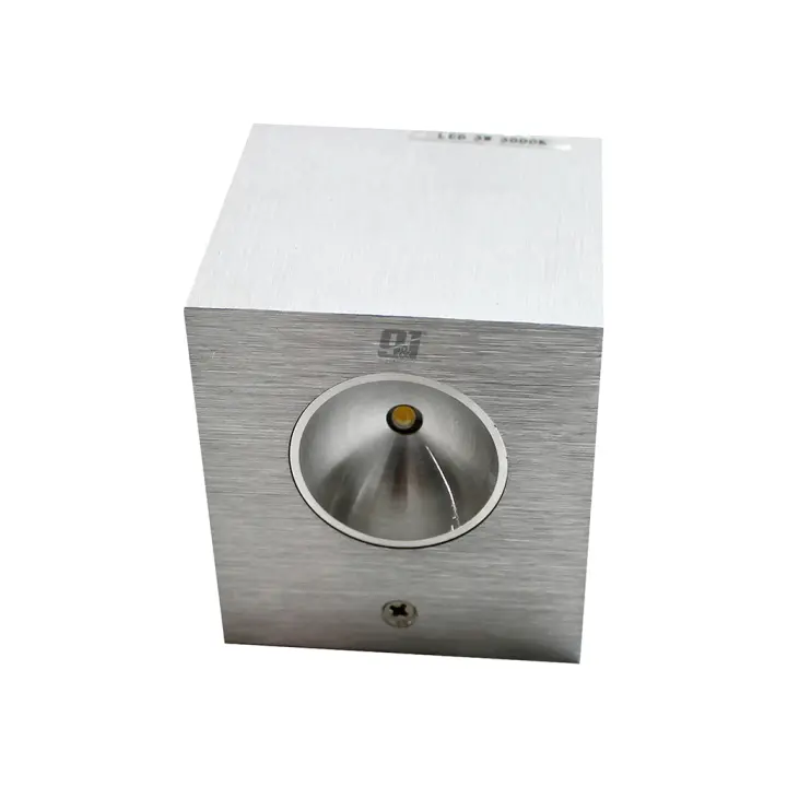 ORION91 Donclaif Aplique LED Inox 3w 243lm Blanco Cálido 3000k 65x65x72mm Nine&One Premium - Alta Calidad - 1