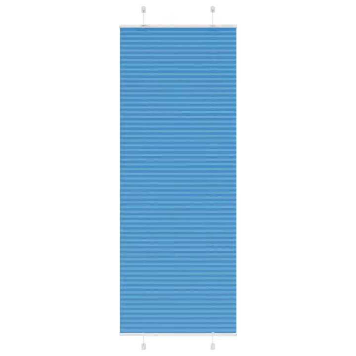 vidaXL Estor Plisado azul 80x200 cm Tela Ancho 79,4 cm Poliéster - 1