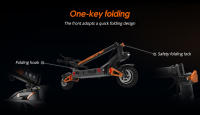 Patinete Electrico KuKirin G3 Pro 1200W*2 Motores Todo Terreno con Neumáticos de 10 Pulgadas, Batería Extraíble de 52V 23.2Ah, Autonomía Máxima de 80 KM, Velocidad Máxima de 65 Km/h, Doble Amortiguador, IP54 a Prueba de Agua, Doble Freno de Aceite - details 14
