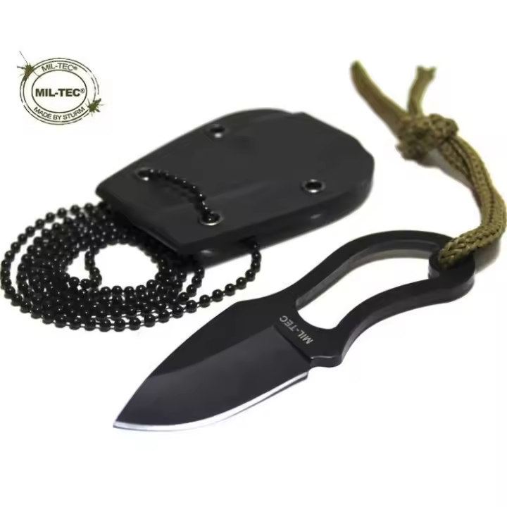 Cuchillo de combate de defensa personal cm con cadena de seguridad CUCHILLO dedo CUCHILLO KYDEX MIL-TEC - 1