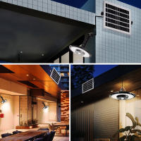 Luz Solar Exterior 5 Modos 180LED IP65 Impermeable Con Sensor De Movimiento Luz De Inundación Solar Para Granero Gazebos Jardín Garage Incluye Control Remoto - details 9