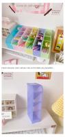 Porta Lápices Estilo Coreano Organizador De Escritorio Simple Y Versátil Con Cuatro Cuadrantes Para Brochas De Maquillaje Y Labiales - details 3