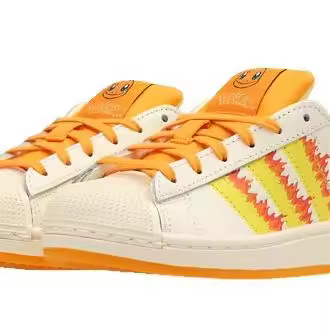 Adidas Superstar II x Pokemon Charmander Cream White, Shock Yellow & Bright Orange - 1