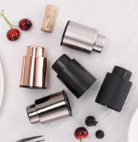 Tapa De Vino Rojo En Acero Inoxidable Pulido Con Fecha De Cierre Bomba De Vino Con Tapa De Botella De Plástico Para Champaña - details 12
