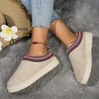 Nuevos Zapatos De Lana Para Mujer 2024 Botas De Nieve De Plataforma Calientes Botillas Antideslizantes Para Exteriores Zapatos Con Lantejuela De Nubuck Suela De TPU Adecuados Para Invierno - details 23