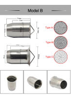 Escape De Motocicleta ZSDTRP Refit Con Catalizador Y DB Killer Muffler Silenciador Removible Adecuado Para AK SC AR GP Yoshimura Acero Inoxidable Universal - details 2