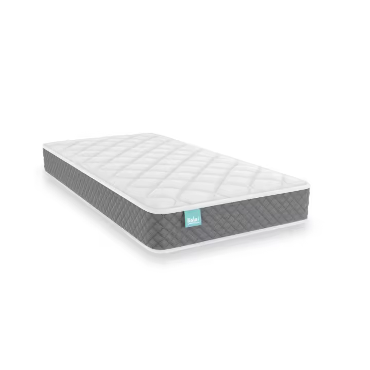 Nalui Colchón Cuna Baby One Gris Oscuro ±12cm | Certificado Oeko-Tex® | Hecho en España - 1
