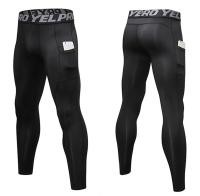 Mallas de compresión para hombre, medias deportivas secas y frescas para correr, pantalones de ciclismo con parte inferior de capa Base para entrenamiento, entrenamiento atlético, gimnasio - details 13