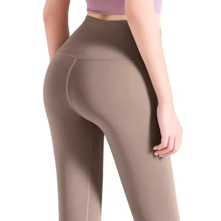 FREES COPES Pantalones de yoga de cintura alta para mujer, mallas deportivas para gimnasio, mallas de yoga sin costuras - 1
