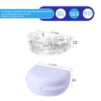 Dispositivo Antisnore Ajustable Mascarilla Para Durmiendo Anti-Grinding De Noche Material EVA+PCTG Translúcido Tamaño 6.5*4.2cm - details 3