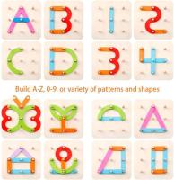 Bloques De Construcción Creativos De Madera Para Niños Juguete Educativo Montessori De Formas Variadas Y Colores Prueba De Encaje Para Edad Temprana - details 2