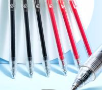 M&G Bolígrafo De Gel Refillable 0.5mm Barra Transparente Empuñadura Ergonómica Negro/Azul Para Estudiantes Y Oficina - details 1