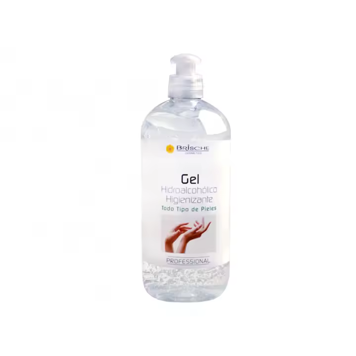 Brische Cosmetics Gel Hidroalcohólico Brische 500ml para Limpieza de Manos Sin Agua y Hidratación de la Piel - 1