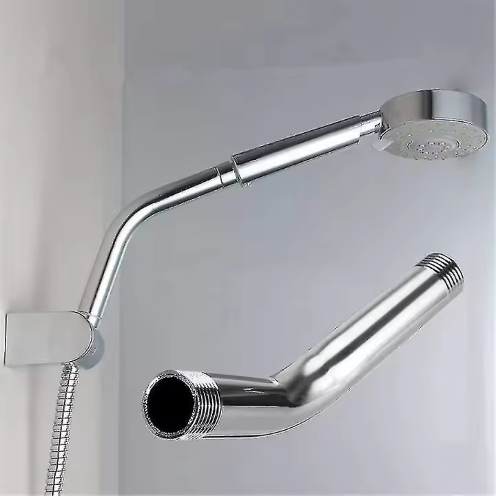 Cabezal de ducha de acero inoxidable-tubo extra de extensión, montado en la pared - 1