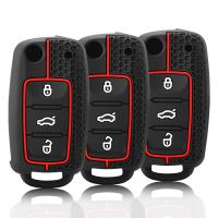 Cubierta De Llavero De Silicona Moda Para VW Volkswagen Polo Tiguan Passat B5 B6 B7 Golf 4 5 6 MK6 Jetta Lavida Skoda Octavia Seat - details 5