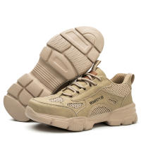 Zapatos De Seguridad Transpirables Para Hombre Mocasines De Trabajo Indestructibles Botas De Seguridad Para Mujer Antideslizantes Con Punta De Acero Estilo Deportivo Para Exteriores - details 14