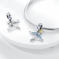 Encantos De Cocodrilo Plateado En Plata Con Dibujo Colorido Encantos Colgantes Para Pulseras Y Collares Joyería DIY - details 179