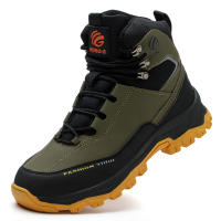 Botas Impermeables Para Hombre Seguridad Puntas De Acero Indestructibles Botas De Construcción Protección Antipinchazos Suela De Goma Material Superior Synético - details 18